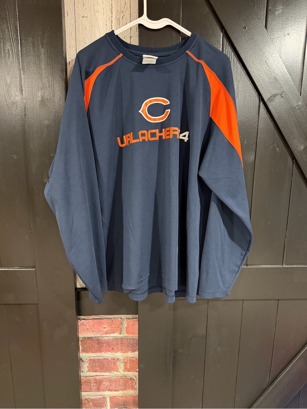 Chicago Bears Navy & Orange Long-Sleeve Team Shirt - Urlacher 54